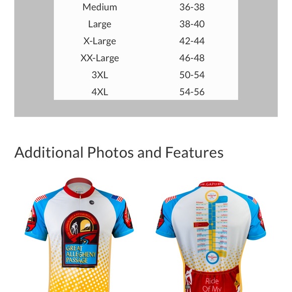 Gap Trail Dotted Peloton Jersey by Aero Tech Designs size medium - Picture 9 of 10